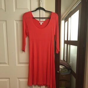 Maternity dress salmón short